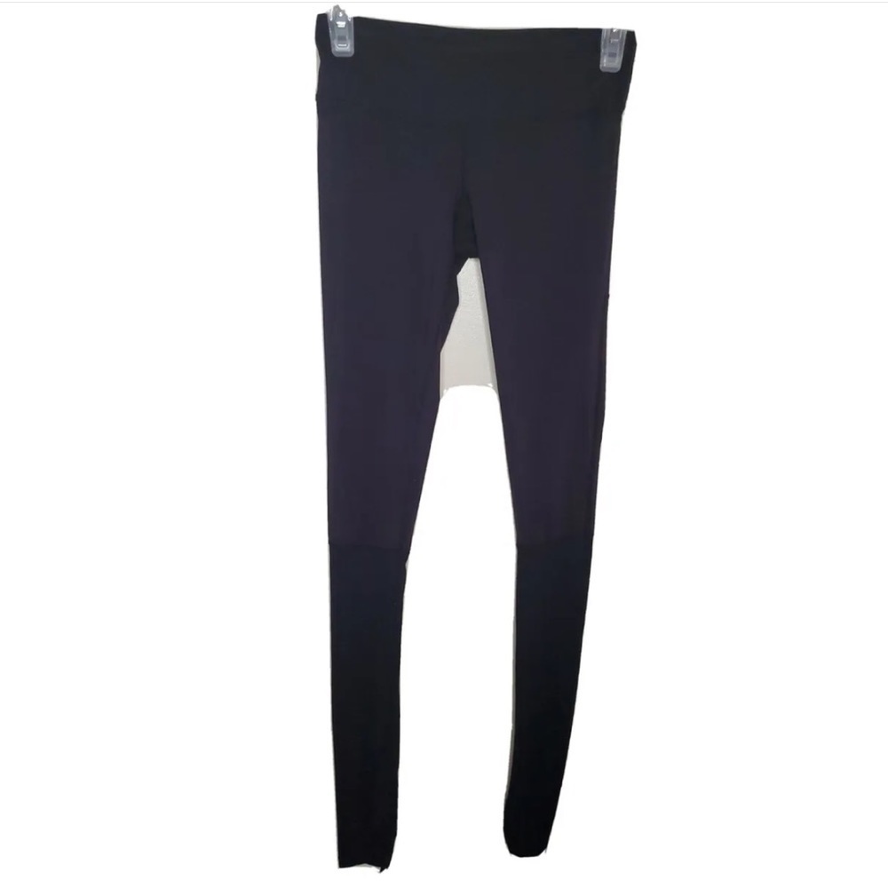 Pure Barre Splits 50 Black Ribbed Leggings Size XS